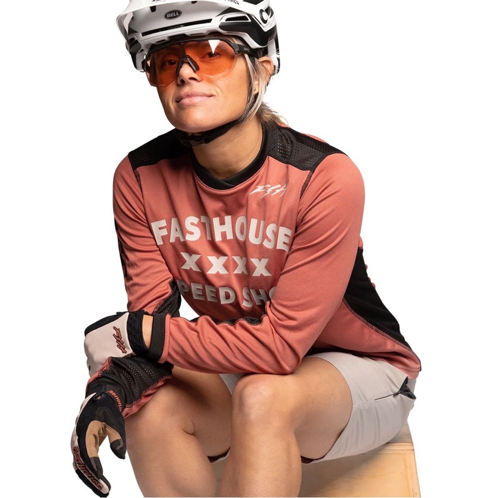 Fasthouse Classic LS Women’s Jersey- Mauve Size- MEDIUM NWT